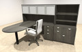 6pc L Shape Modern Executive Office Desk, #OT-SUL-L60