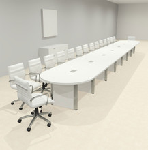 Racetrack Cable Management 30' Feet Conference Table, #OF-CON-CRP81 ...