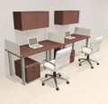 2 Person Modern  Metal Leg Office Workstation Desk Set, #OT-SUL-SPM77