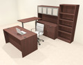 6pcs U Shaped 60"w X 102"d Modern Executive Office Desk, #OT-SUS-UH132