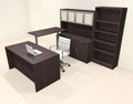 6pcs U Shaped 60"w X 102"d Modern Executive Office Desk, #OT-SUS-UH133