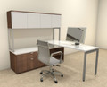 3pc L Shaped Modern Contemporary Executive Office Desk Set, #OF-CON-L44