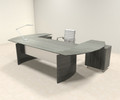 3pc Modern Contemporary U Shaped Executive Office Desk Set, #MT-MED-O7