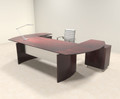 3pc Modern Contemporary U Shaped Executive Office Desk Set, #MT-MED-O8