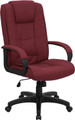 High Back Burgundy Fabric Executive Office Chair , #FF-0281-14