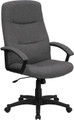 High Back Gray Fabric Executive Swivel Office Chair , #FF-0283-14