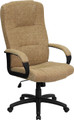 High Back Beige Fabric Executive Office Chair , #FF-0288-14