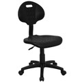 ''Tuff Butt'' Soft Black Polypropylene Utility Task Chair , #FF-0333-14