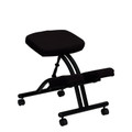 Mobile Ergonomic Kneeling Chair in Black Fabric , #FF-0429-14