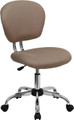 Mid-Back Coffee Brown Mesh Task Chair with Chrome Base , #FF-0150-14