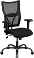 Big & Tall 400 lb. Capacity Big & Tall Black Mesh Office Chair with Arms , #FF-0008-14