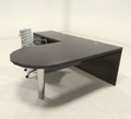 3pc Modern Contemporary L Shaped Executive Office Desk Set, #RO-ABD-L9