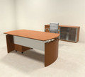 3pc Modern Contemporary Executive Office Desk Set, #RO-NAP-D4