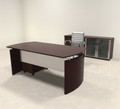 3pc Modern Contemporary Executive Office Desk Set, #RO-NAP-D6