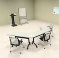 3pcs U Shape Training / Conference Table Set, #MT-SYN-LT49