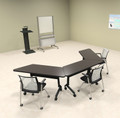 3pcs U Shape Training / Conference Table Set, #MT-SYN-LT53