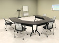 5pcs U Shape Training / Conference Table Set, #MT-SYN-LT59