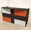 2pc Rectangular Modern Acrylic Panel Office Reception Desk, #OT-SUL-RM39