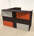 3pc L Shaped Modern Acrylic Panel Office Reception Desk, #OT-SUL-RM47