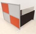 One Person Workstation w/Acrylic Aluminum Privacy Panel, #OT-SUL-HPO75