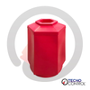BOTE HEXAGONAL ROJO C/TAPA