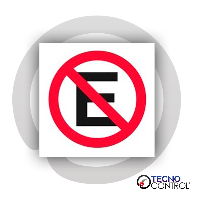 CALCAMONIA NO ESTACIONARSE EN VINIL 30X3