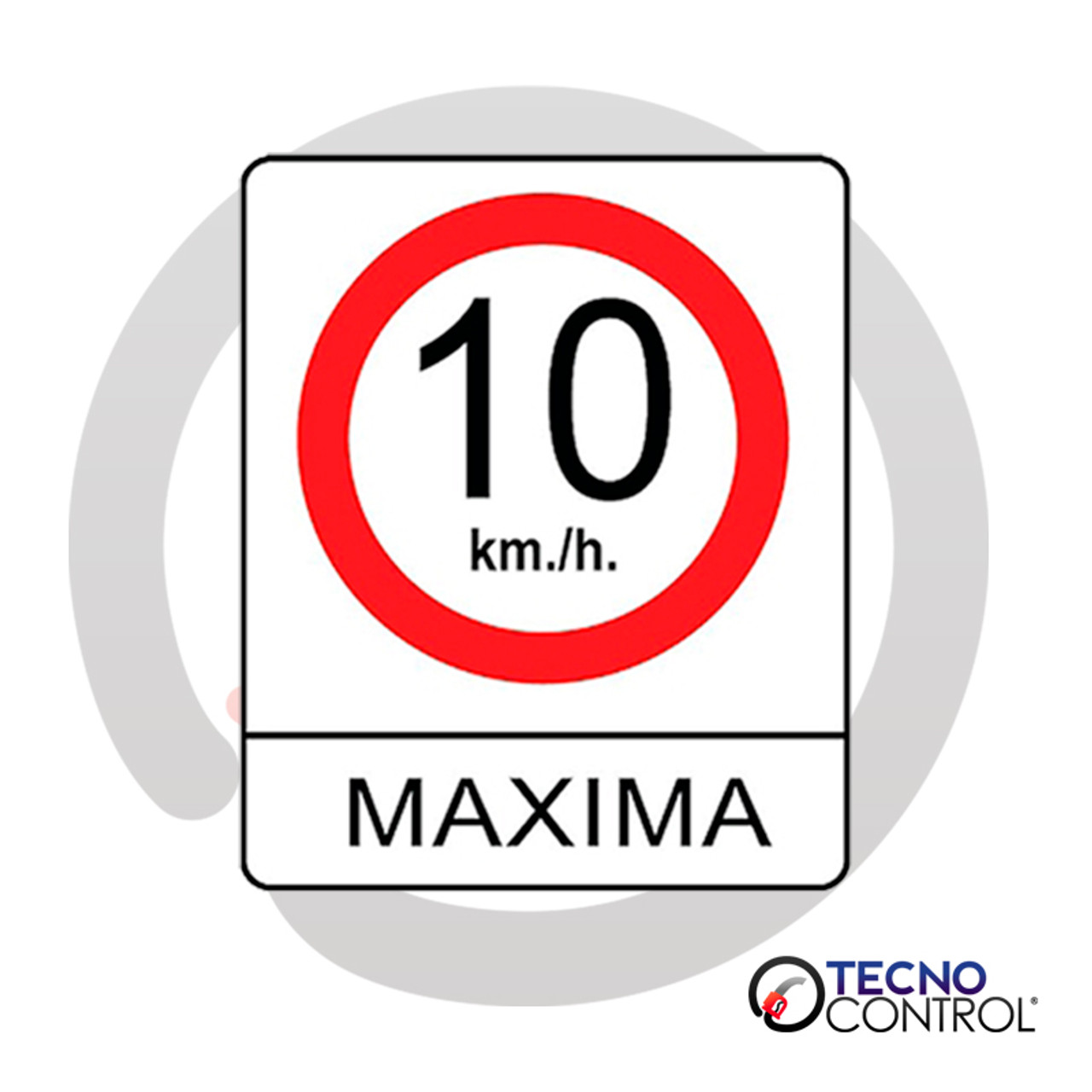 CALCAMONIA 10 KM/H 45 X 60 CM REF