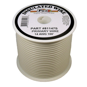 PI-81147S (100FT) 14 GA WHT PRMRY WIRE
