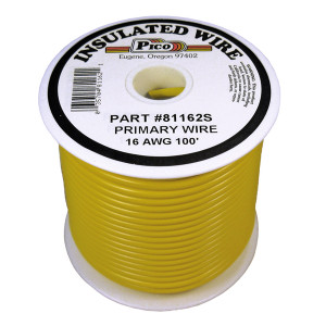 PI-81162S (100FT) 16 GA YEL PRMRY WIRE