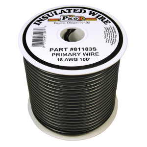PI-81183S (100FT) 18 GA BLK PRMRY WIRE
