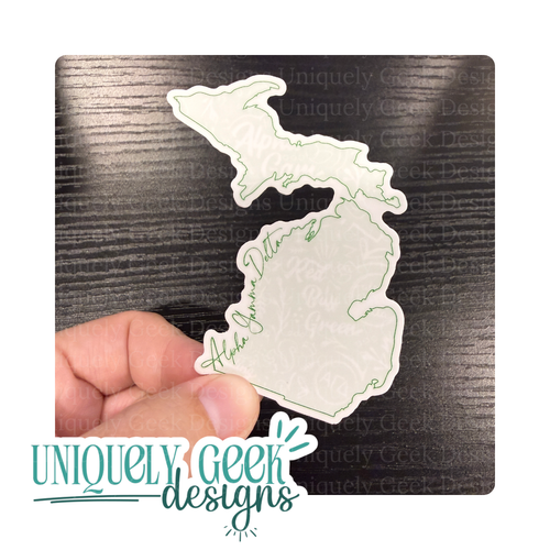 Michigan Alpha Gam Sticker