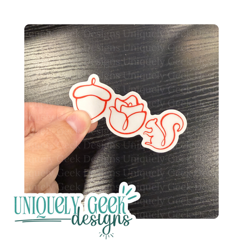 Alpha Gamma Delta Symbols Sticker