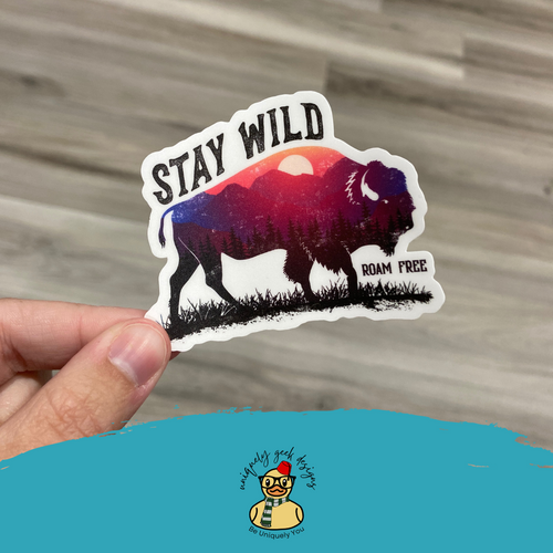 Stay Wild Roam Free Vinyl Sticker