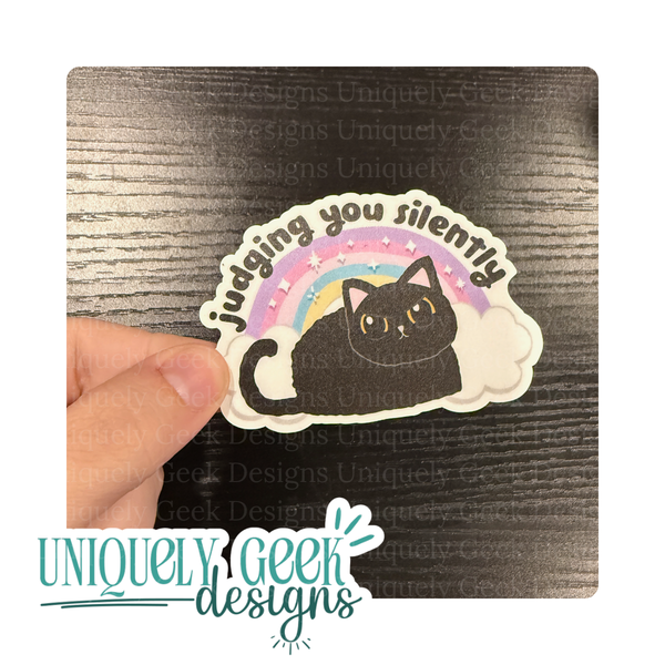Judging You Silently Sticker