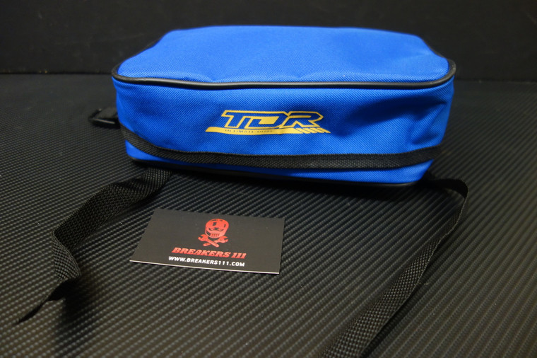 For Yamaha TDR250 Textile rack tool case bag classic look Blue