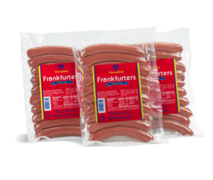 Vienna® Beef Jumbo Skinless Franks 6 5:1 5 lbs. (25 total Franks)