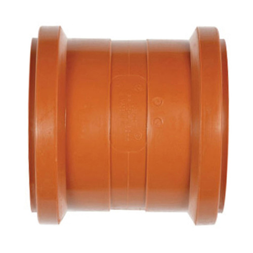 Polypipe U/G Drain, 160mm Double Socket Coupler