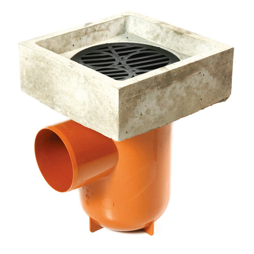 Polypipe Underground Drain, 110mm, Bottle Gully, With Anti-Splash Top