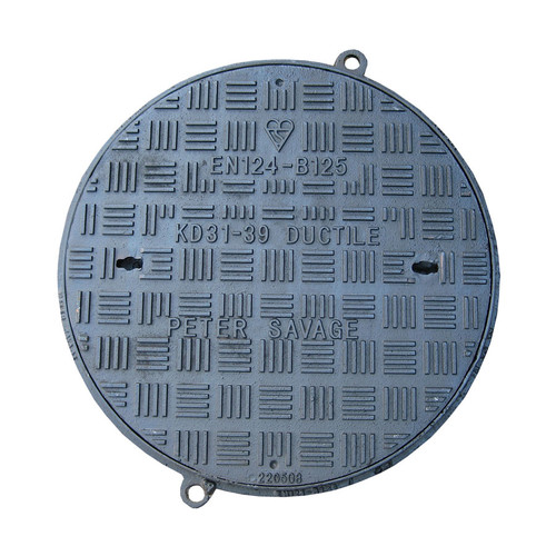 Manhole Cover, Ductile Iron Frame, Seal, 450mm Dia, B125