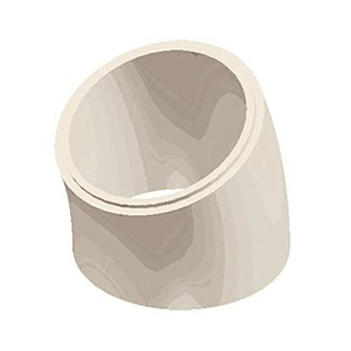 Terracotta Flue Liner Bend, 225mm Dia, 37.5 Degree, Class A1
