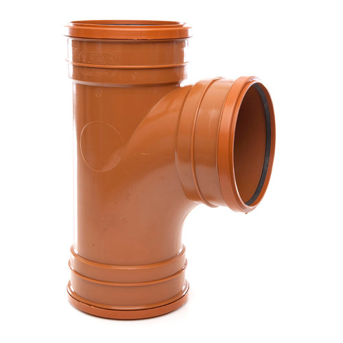 Polypipe U/G Drain, 160mm, Triple Socket, Equal Junction, 87 Deg