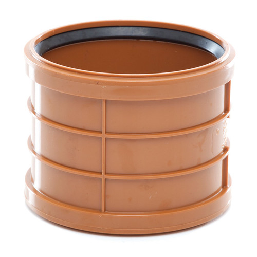 Polypipe U/G Drain, 160mm Double Socket Slip Coupler
