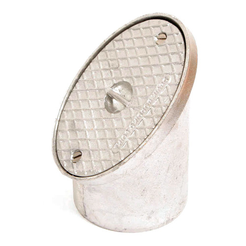 Polypipe U/G Drain, 110mm, Sealed Oval, Rodding Eye, Aluminium