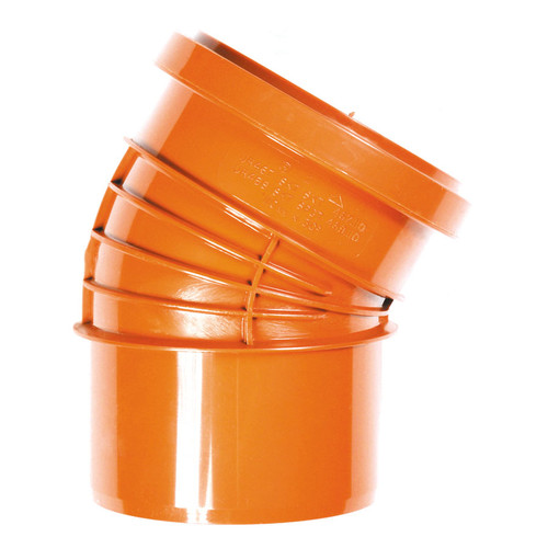 Polypipe Polyrib 160mm Single Socket Bend, 30?