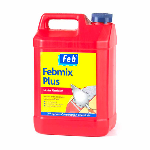 FEBMIX Plus Mortar Plasticiser, 5 L