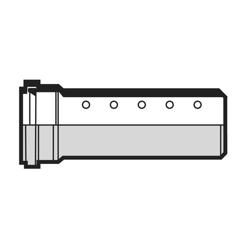 Polypipe U/G Drain, 110mm, 6m, Single Socket, Perforated Pipe