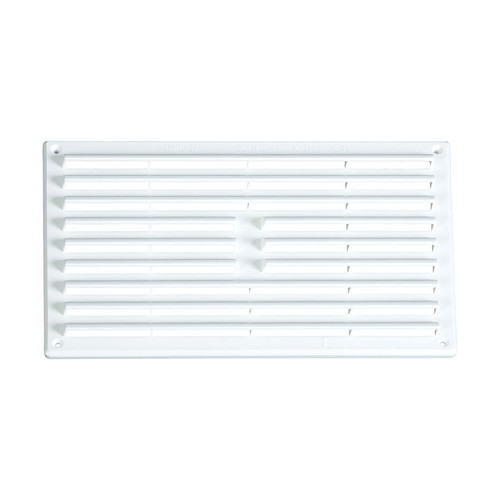 Timloc Plastic Louvred Vent, White, 260 x 194mm