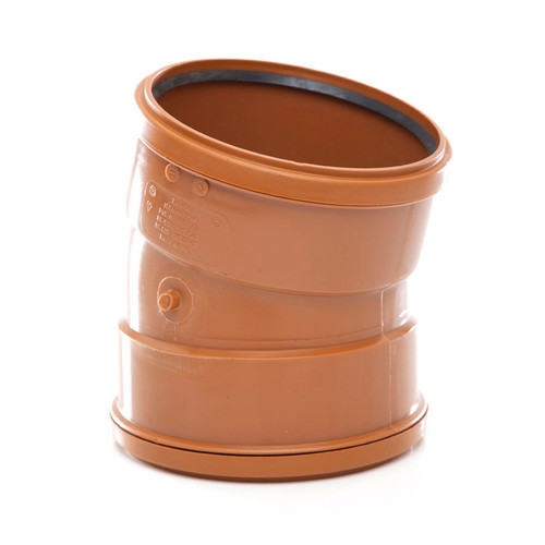 Polypipe U/G Drain, 160mm, Double Socket Bend, 30 Deg