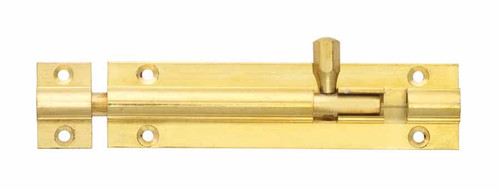 Sterling Surface Bolt, Brass, 10mm Pin, 10 Year Warranty, 76mm