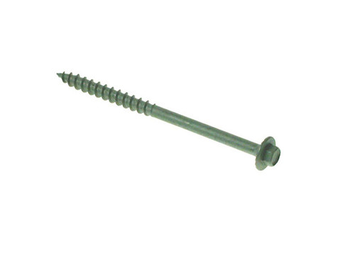 Timberdrive Green Coated Screws, 7mm x 250mm, Pack of 10